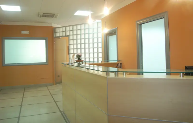 Il bancone della reception