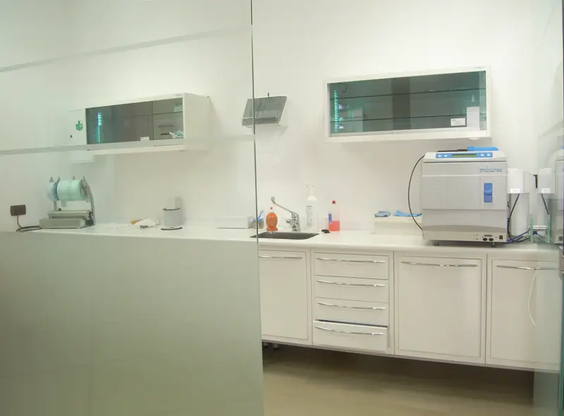 La sala di sterilizzazione